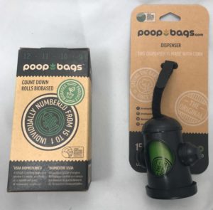 poop bags.com dispenser and bags pack.